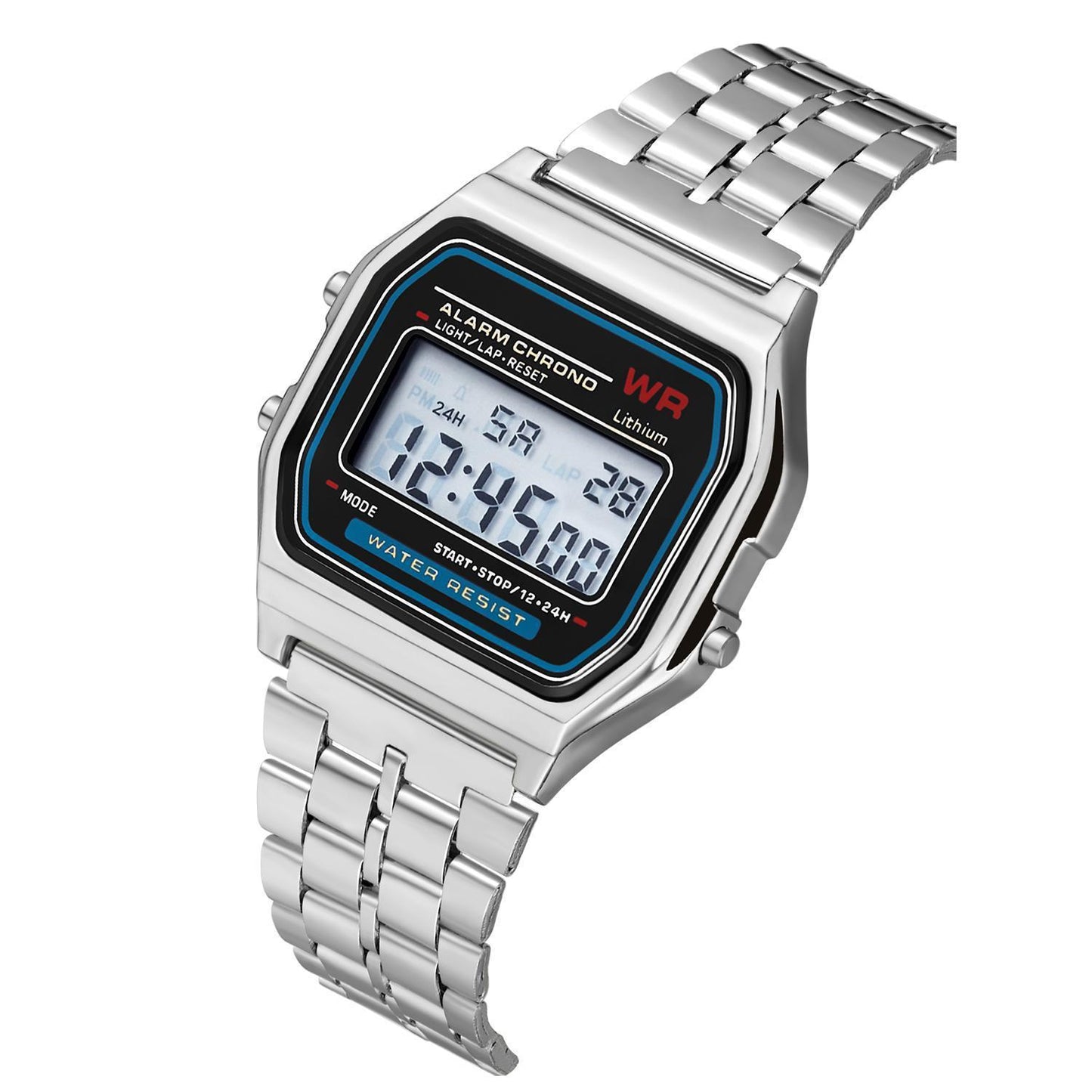 Steel Band Digital Watch